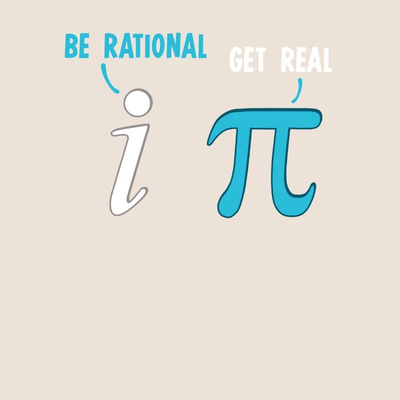 Soyez rationnel Get Real Fun Math Math Joke Stats Pun