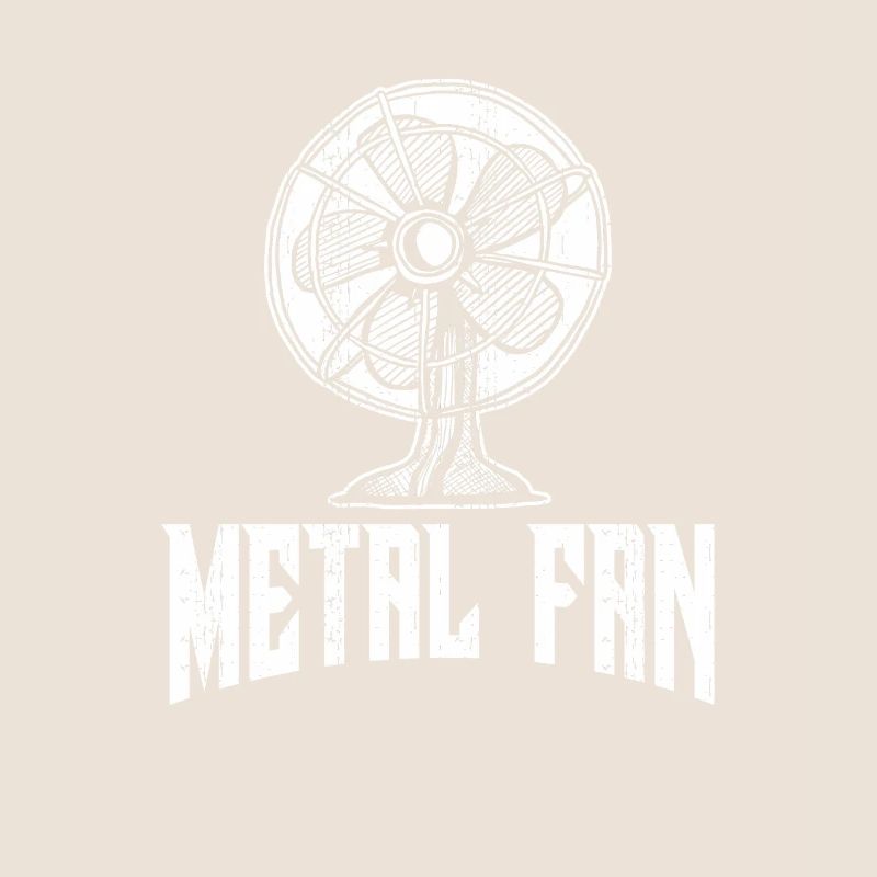 Metal Fan Ventilator Rock and Roll Musik Geschenk