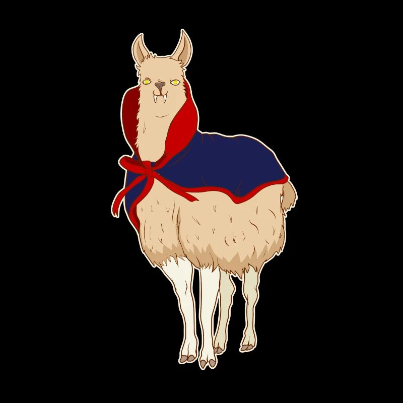 Mignon Vampire Lama Halloween VampireLlama drôle