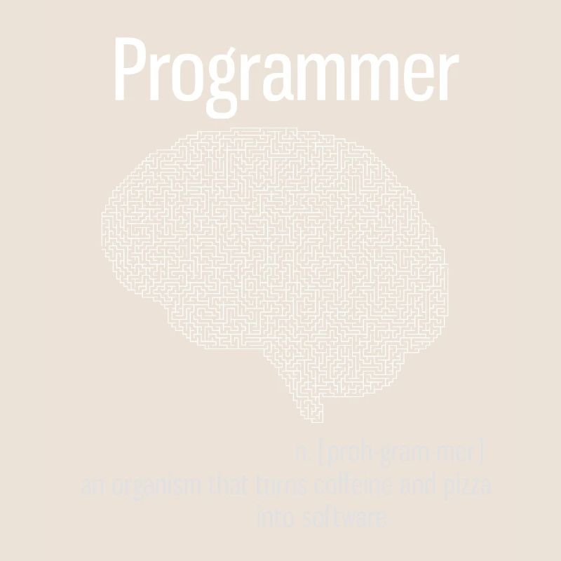 programmer brain pc informatik definition pizza lo