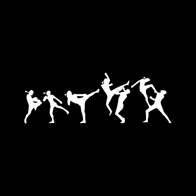 Muay Thai Thaiboxen Geschenk Evolution Kick