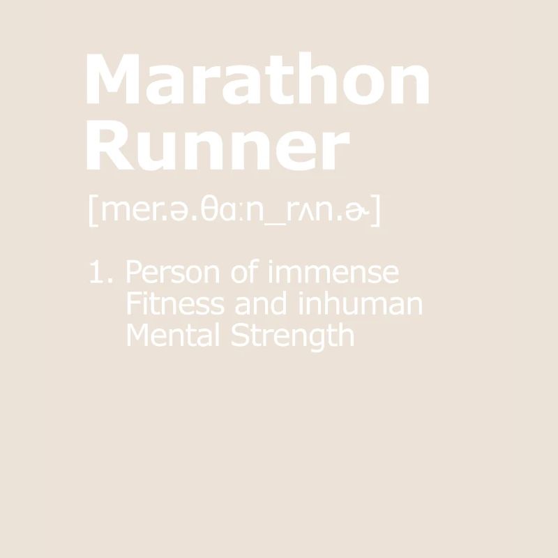 Marathon Runner Description Coureur d'endurance