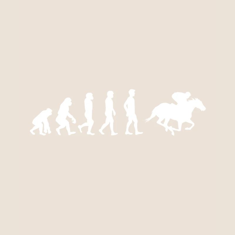 Rider Riding Equestrian Evolution Human Gift