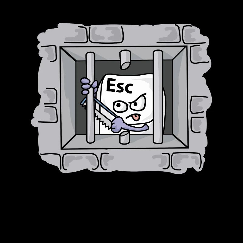 ESCAPE Prison Outbreak Computer Scientist Nerd Geek