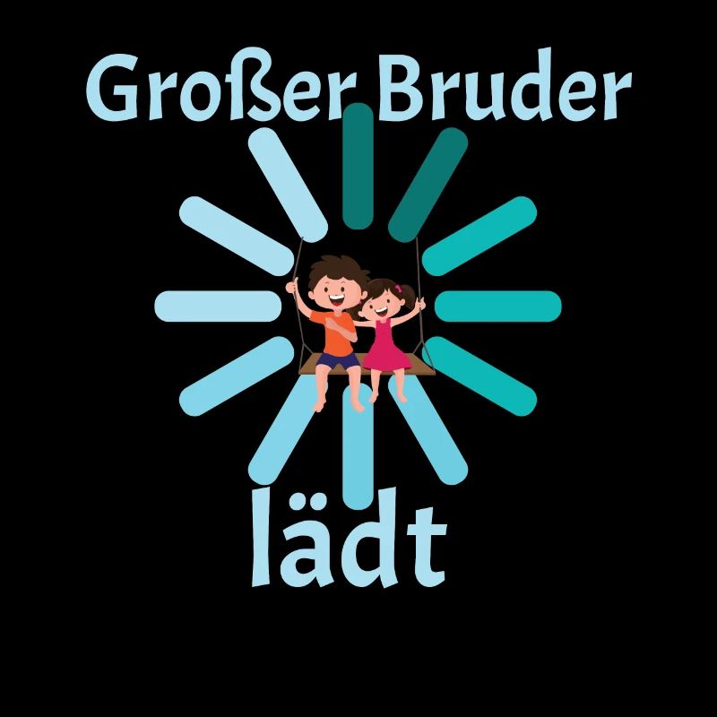 Großer Bruder lädt loading Geburt Kind Schwangersc