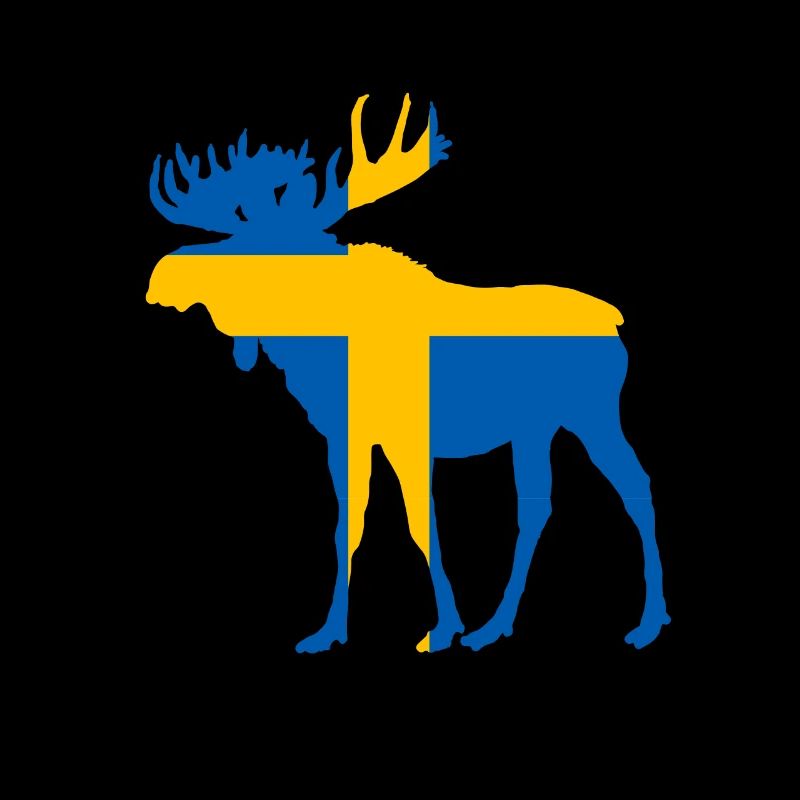 Drapeau de l’élan en Suède