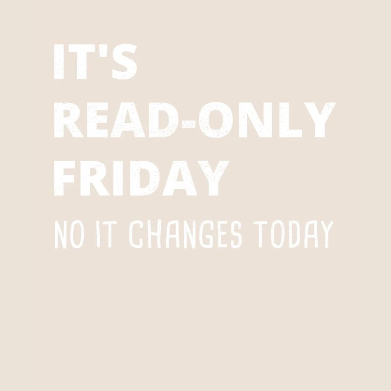 Read-Only Friday IT Administrator Admin Gift