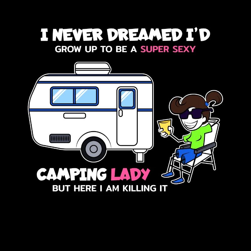 Camping Lady