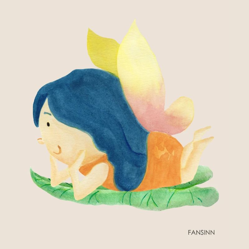 Fee Elfe Garten Märchen Mädchen Blume Geschenk