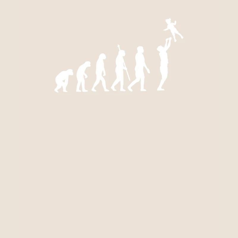 Papa Evolution Dad Vater Entwicklung Paps