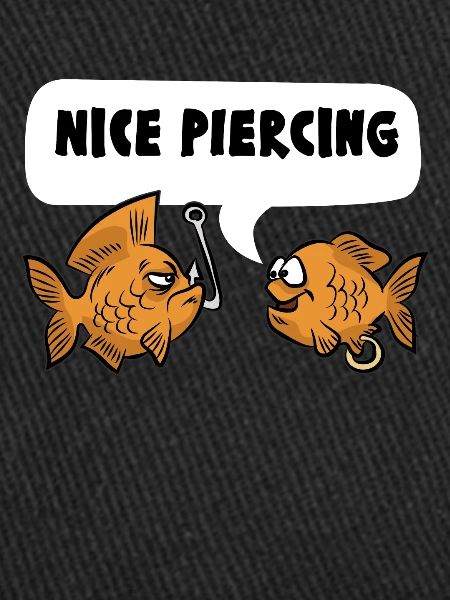 NICE PIERCING poisson pêcheur pêcheur