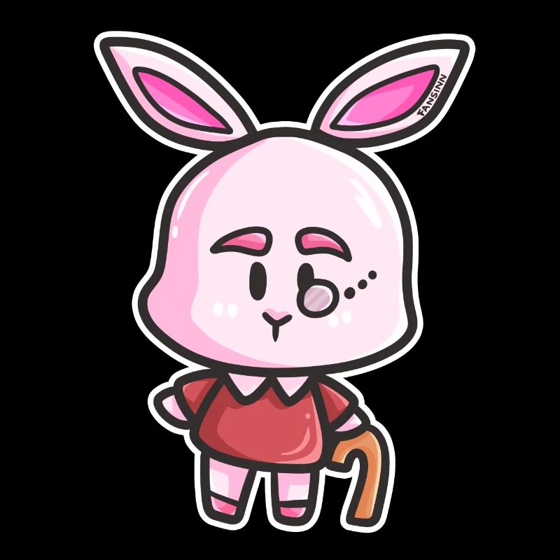 Hase Rentner Rente alt Mann Opa Comic Geschenk