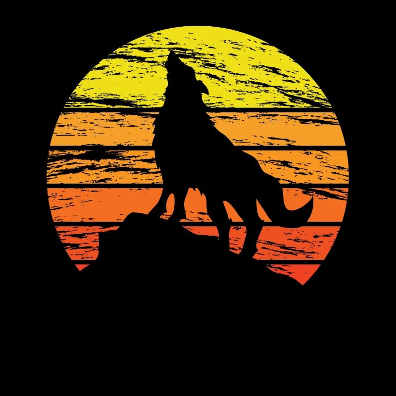 Wolf sunset