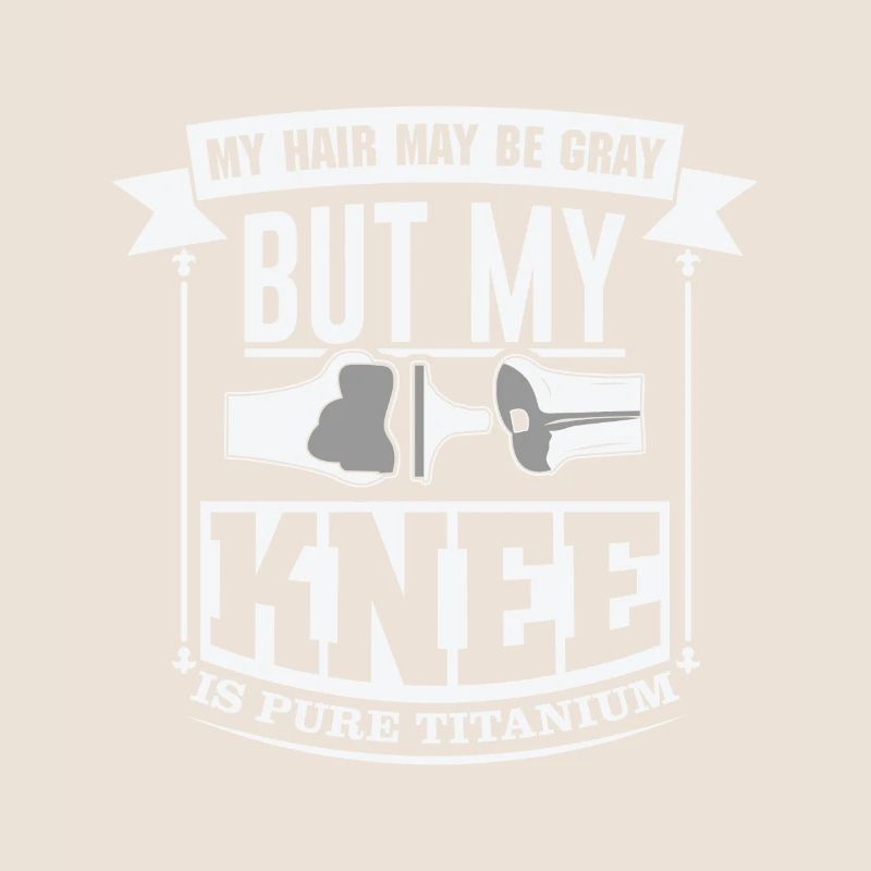 Knee surgery replacement titanium knee