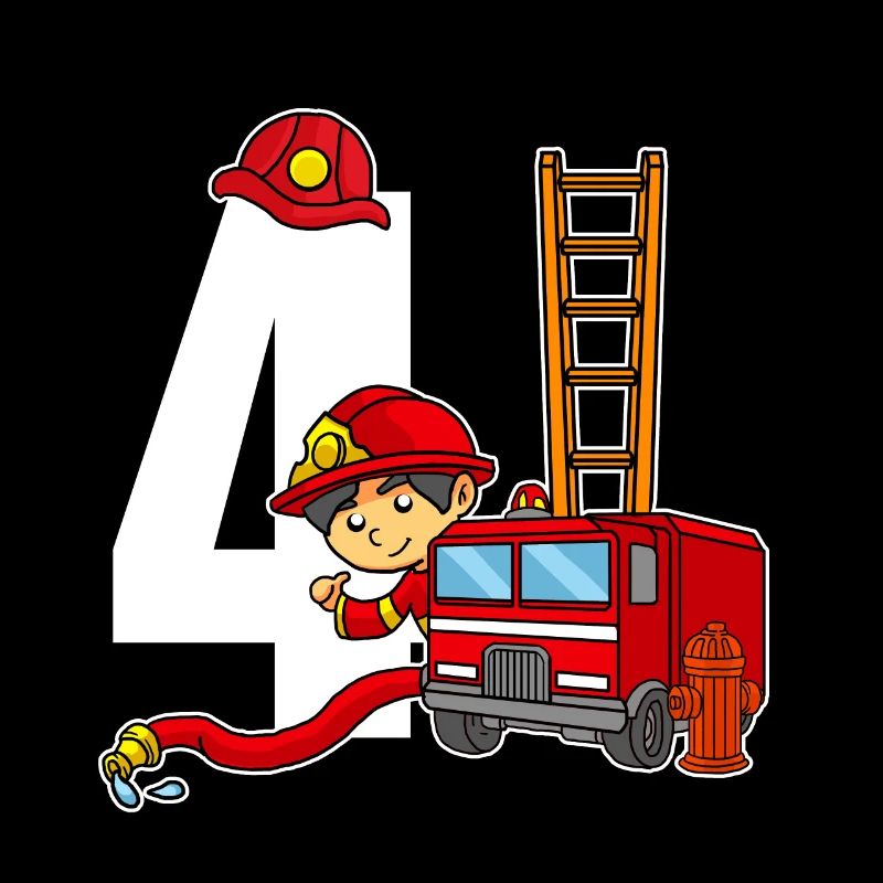 4 ans vieux pompier 4e anniversaire pompiers