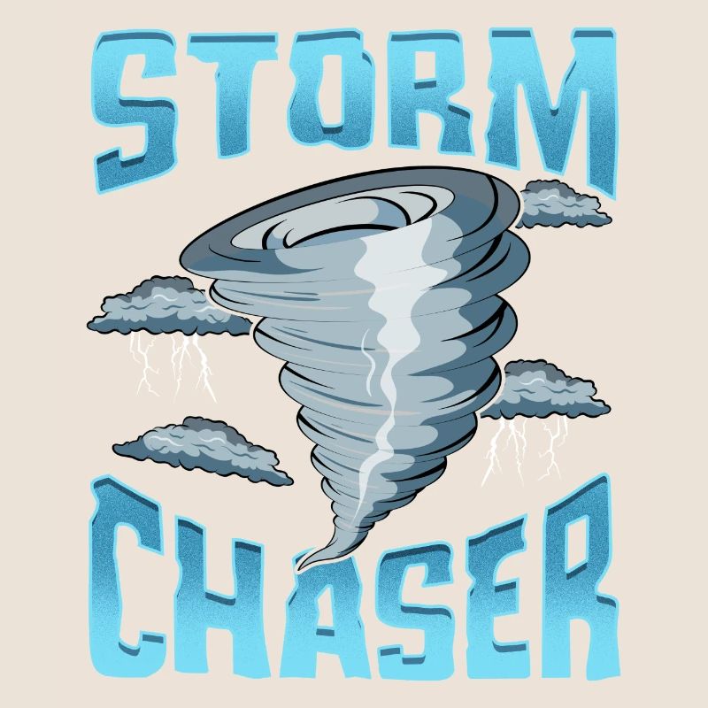 Obsédé par la tempête mignonne Chaser Tempête Tornado Obsessed