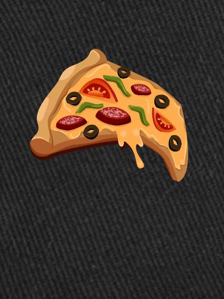 Pizza morceau de pizzeria