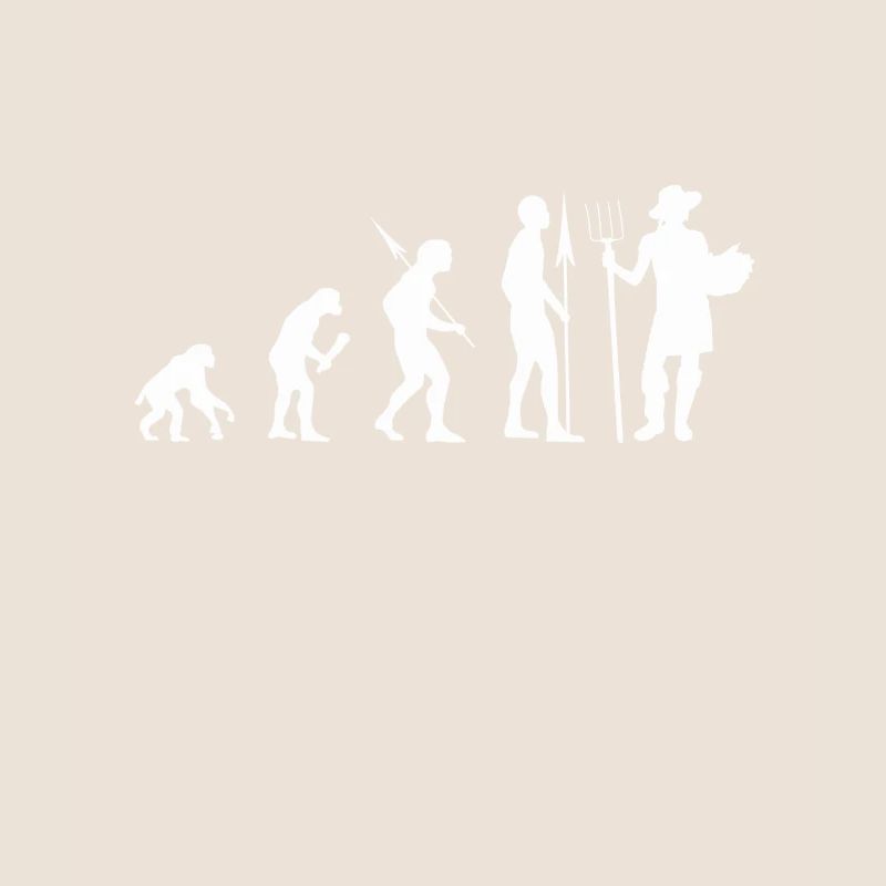 Gartenarbeit Evolution Gärtner Geschenk