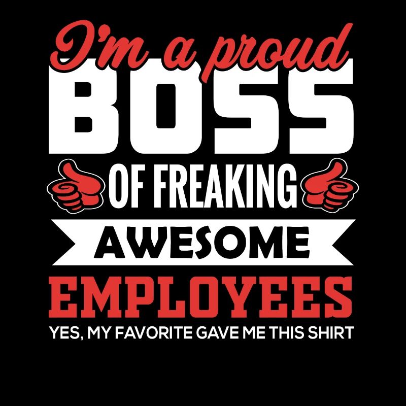 Stolzer Chef Boss Team Arbeit Geschenk Abteilung