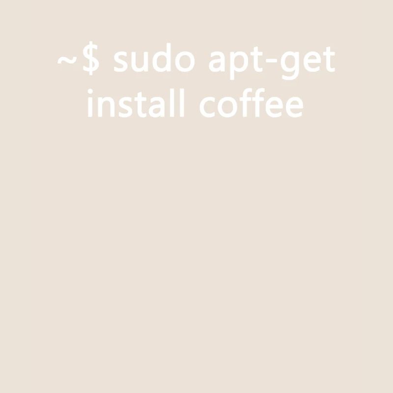Sysadmin Linux Sudo Apt-Get Install Coffee