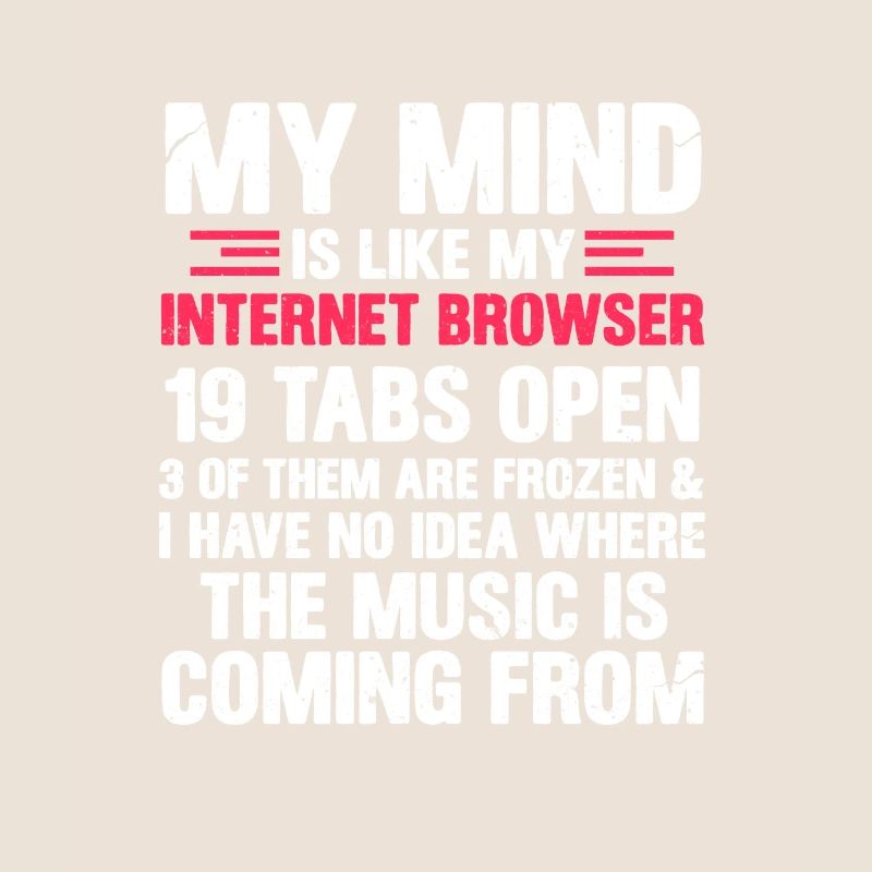 Cadeau de nerd de programmeur de pensée Internet