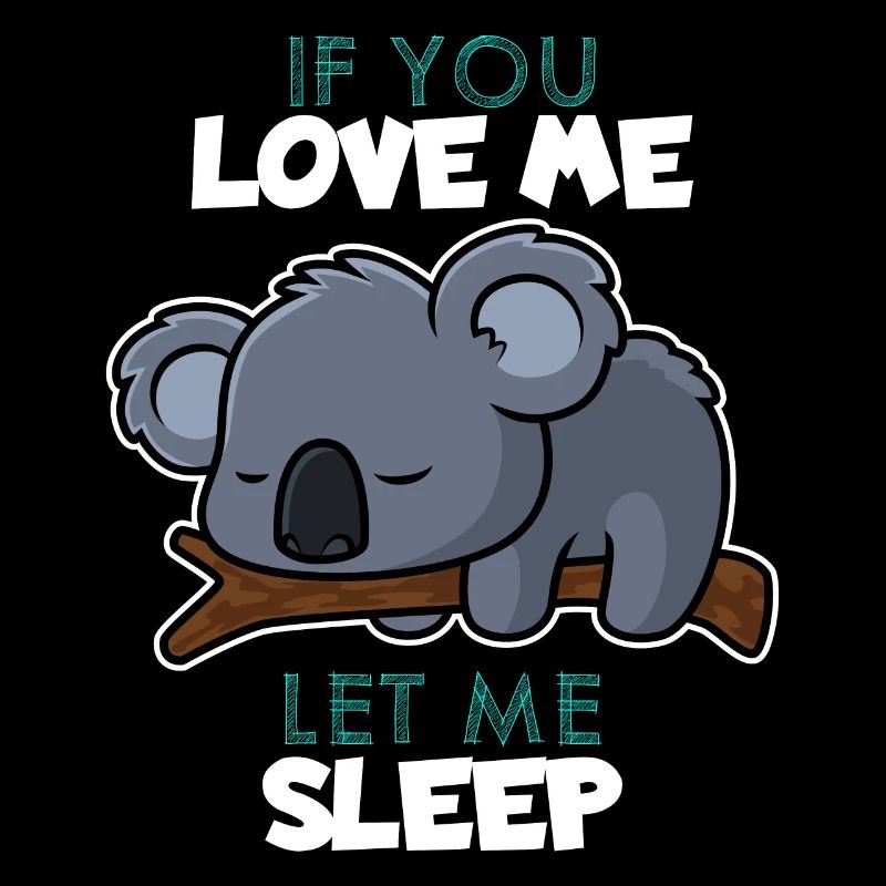 Sommeil amour koala drôle