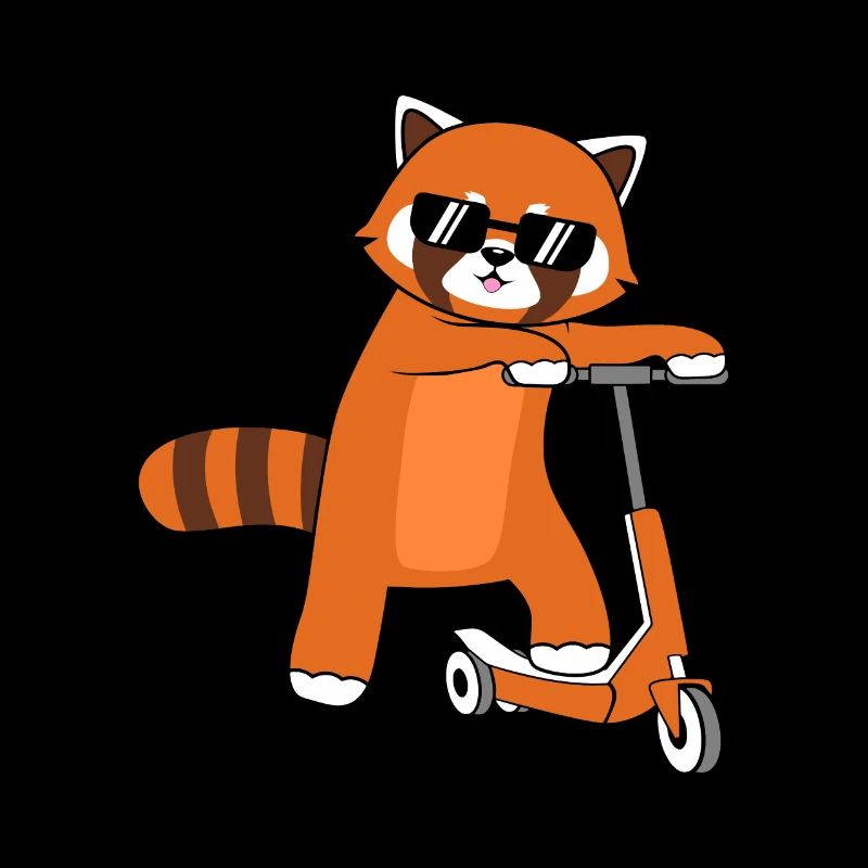 Red Panda E Scooting Scooting Roller