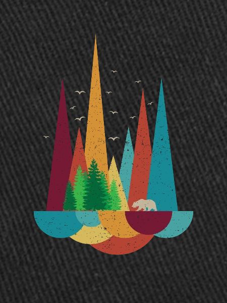 Mountains forest tiger