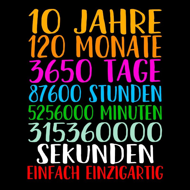 10. Geburtstag Geschenkidee Bday Spruch Geschenk