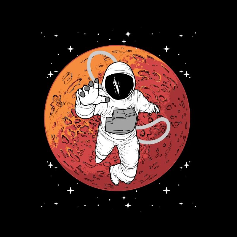 Space astronaut Mars shirt