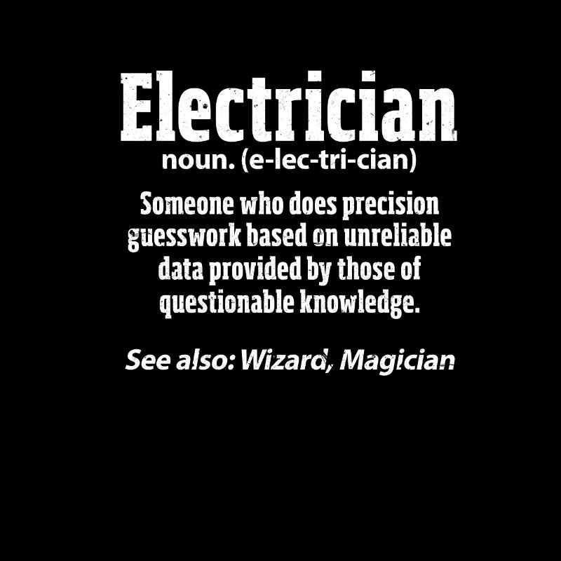 Electrician electricity electronics electrical gift