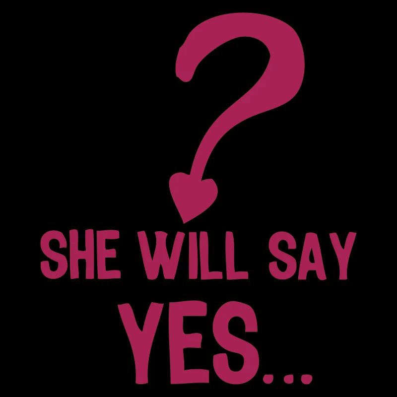 she will say yes mariage wedding