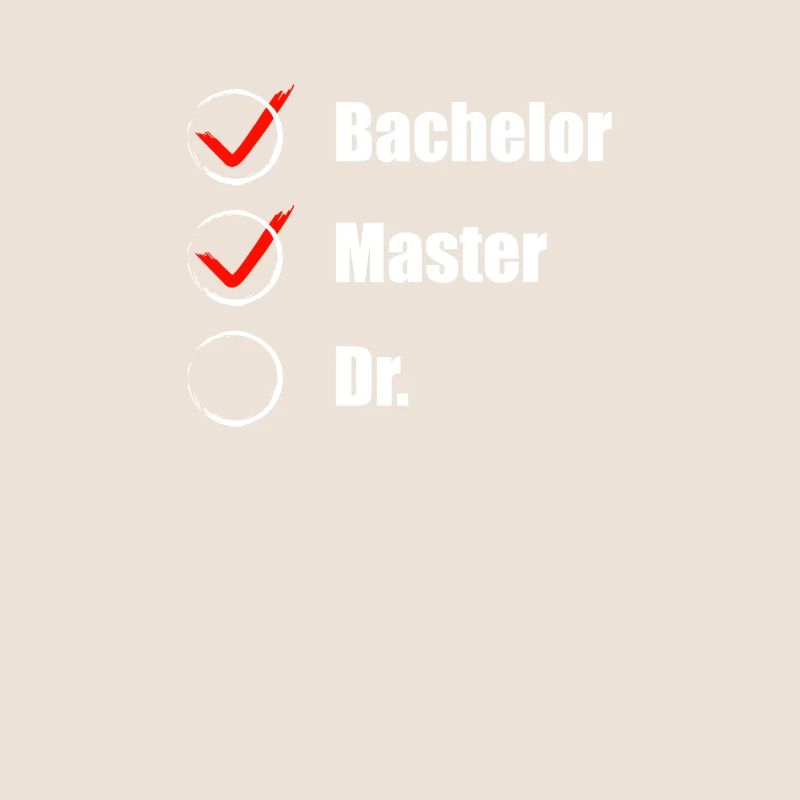 Master Abschluss Doktorand Checkliste Geschenkidee