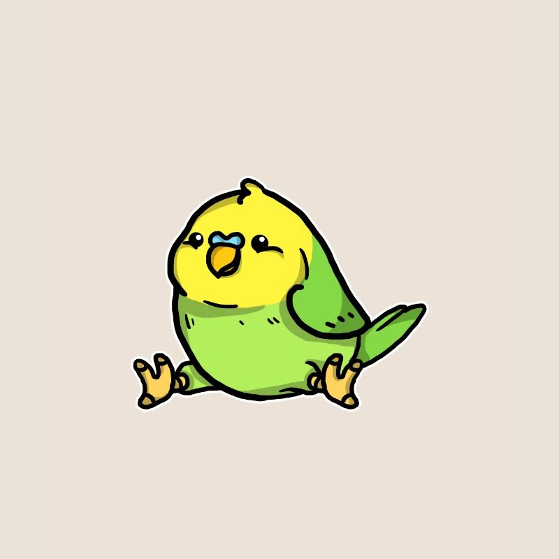 Cute Budgie Bird Costume Parrot Gift Idea