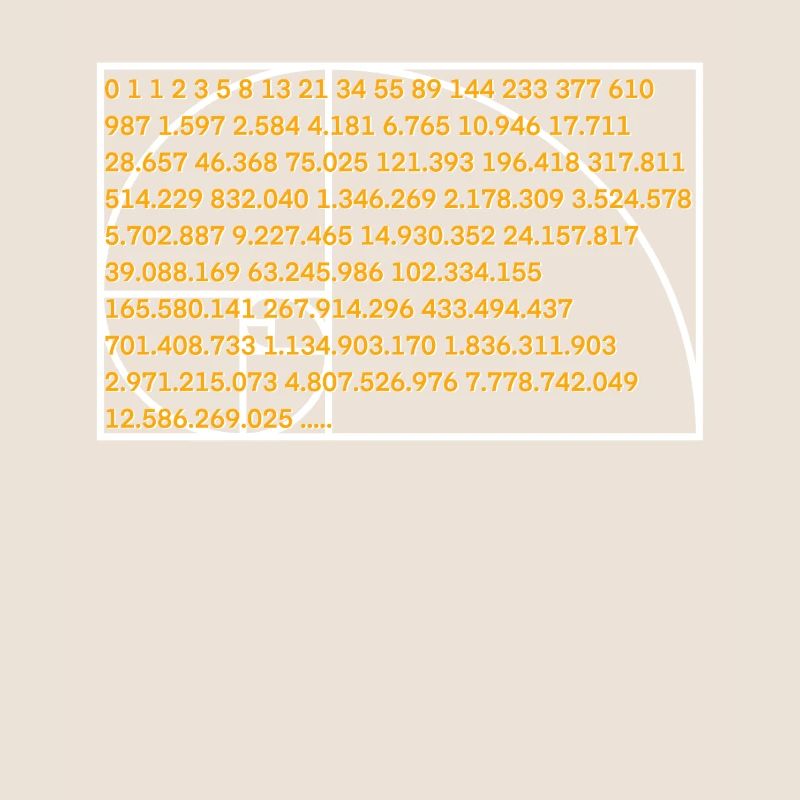 Fibonacci formula number sequence