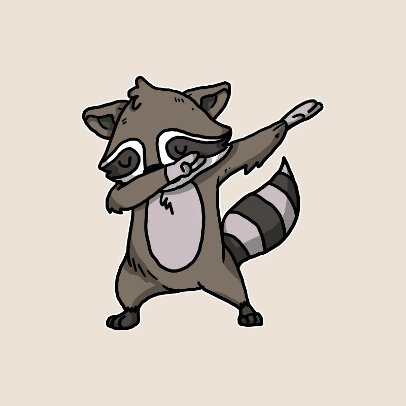 Funny Dabbing Raccoon Dab Dance Coon Lover Gift