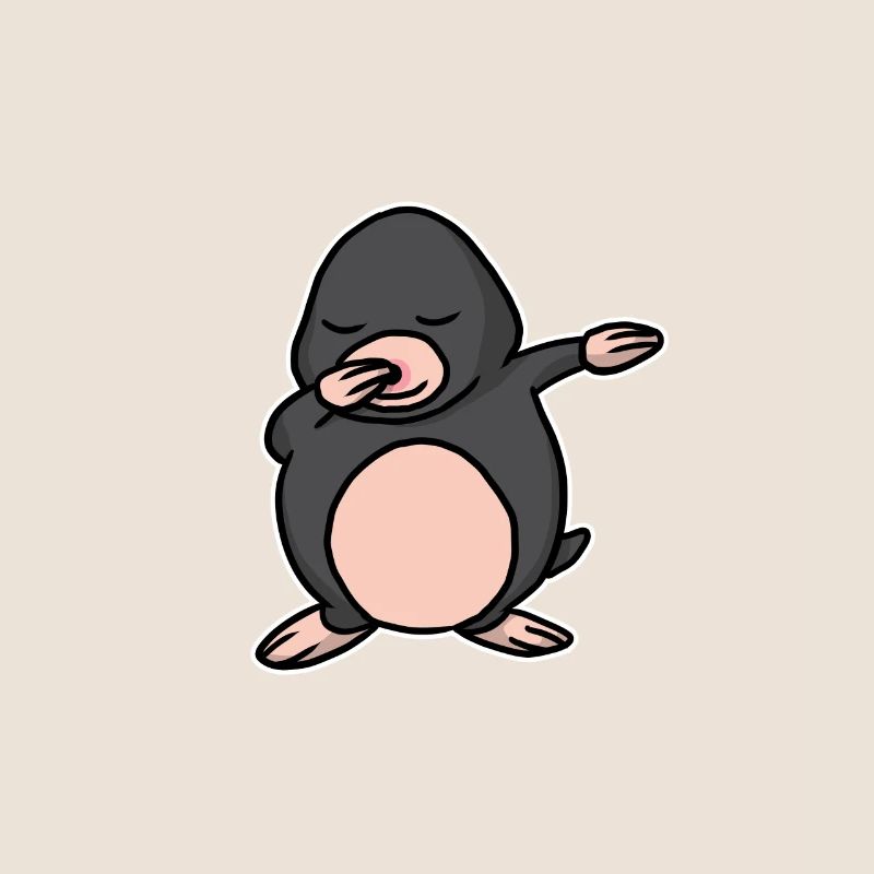 Funny Dabbing Mole Dab Dance Talpidae Lover Gift