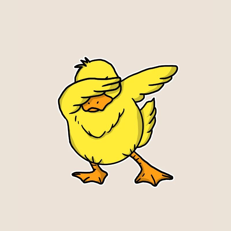 Cadeau de canard de dabbing
