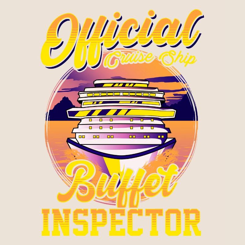 Funny Official Cruise Ship Buffet Inspector Pun