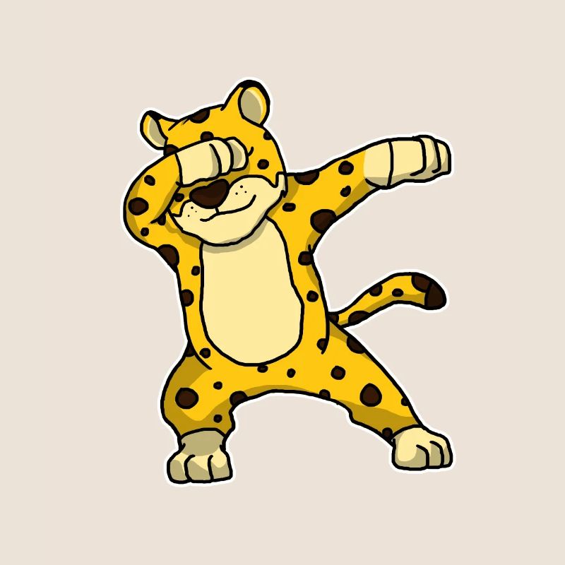 Funny Dabbing Cheetah Dab Dance Leopard Lover Gift