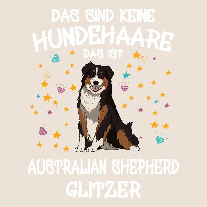 Australian Shepherd Glitzer Hunde Halter Geschenk