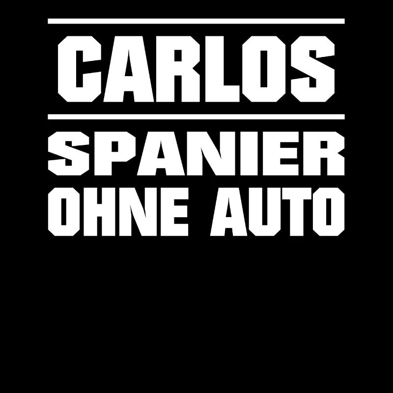 Carlos Spanier ohne Auto