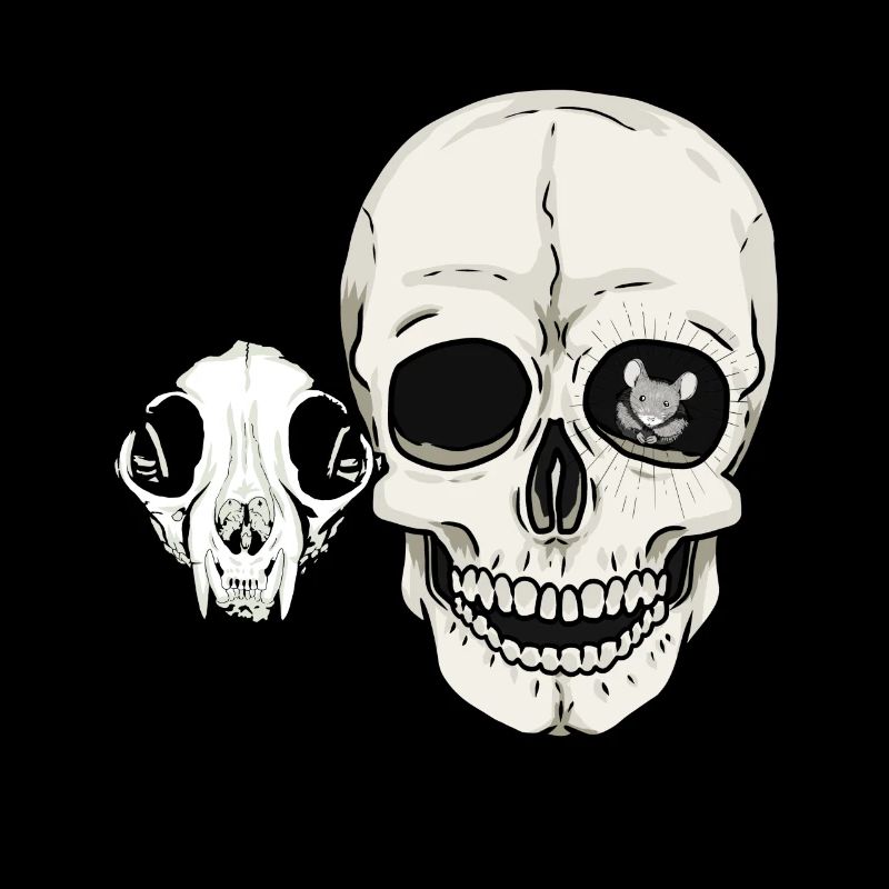 Skulls Cat Human Skull Pets