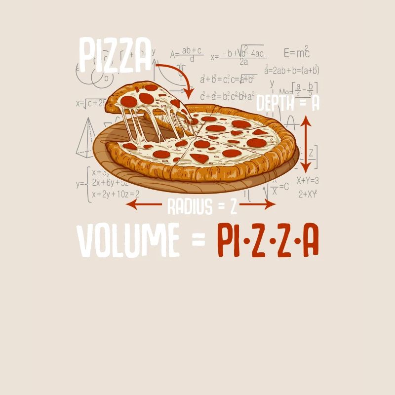 Pizza math formula physics science