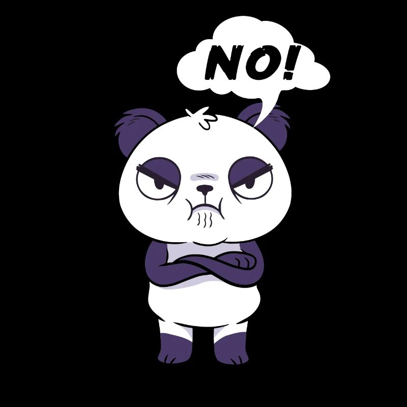 Panda en colère Panda bébé en colère