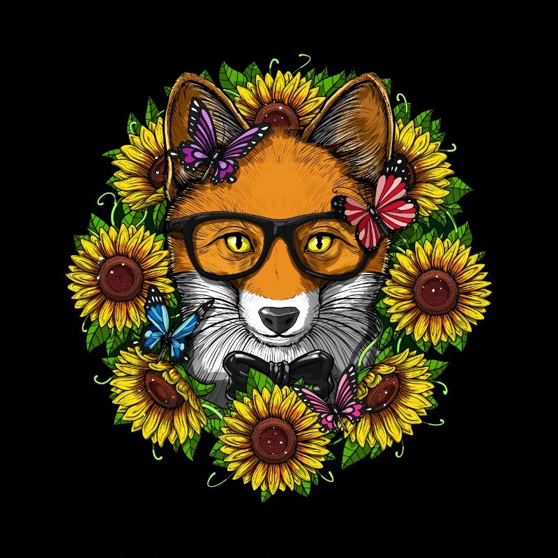 Fox Hippie Sonnenblumen