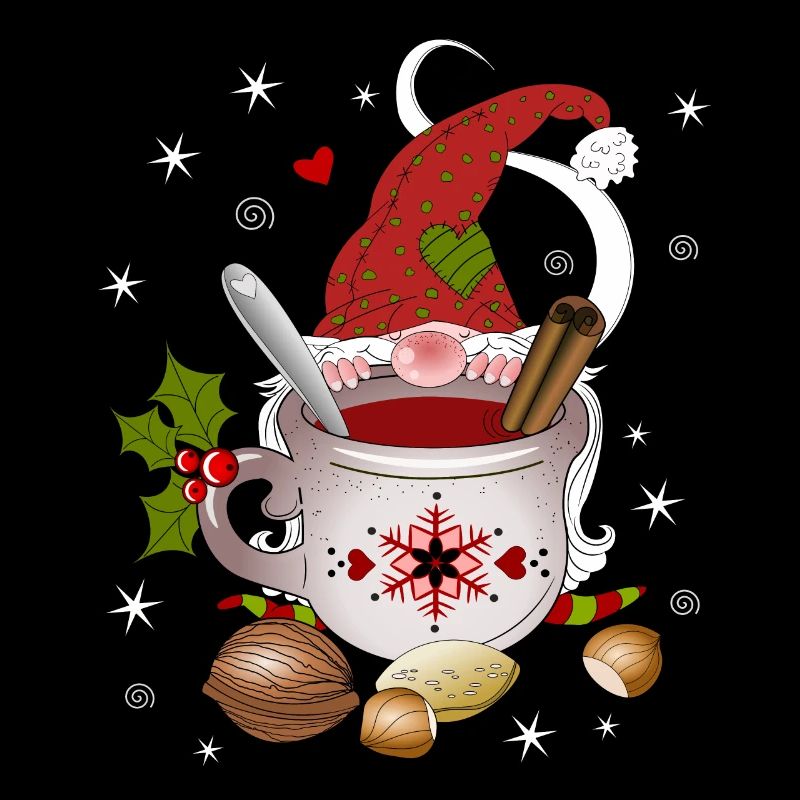 Gnome Dwarf Christmas Fruit Tea Elves Nut