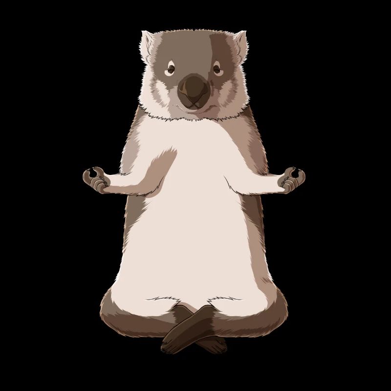 Meditierender Wombat
