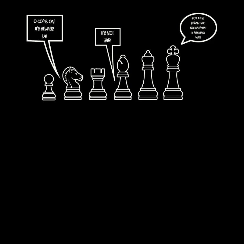 Pièces d'échecs drôles