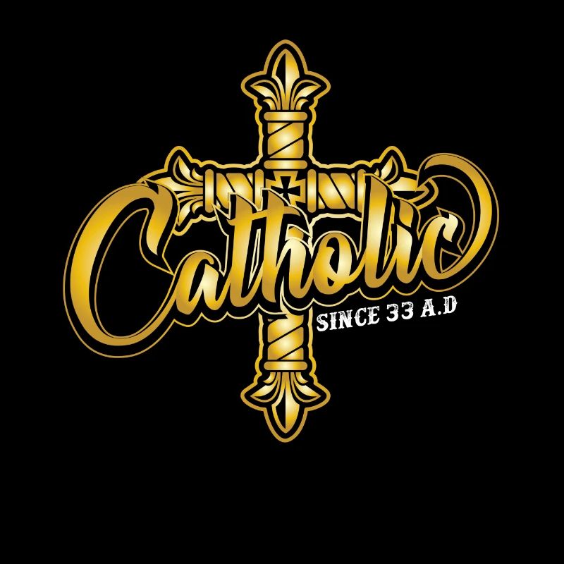 Catholic since 33 AD. Crucifix Jesus Eucharis